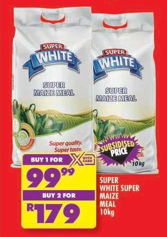 SUPER WHITE SUPER MAIZE MEAL 10kg