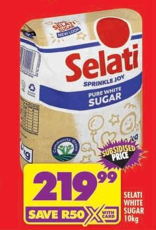 SELATI WHITE SUGAR 10KG