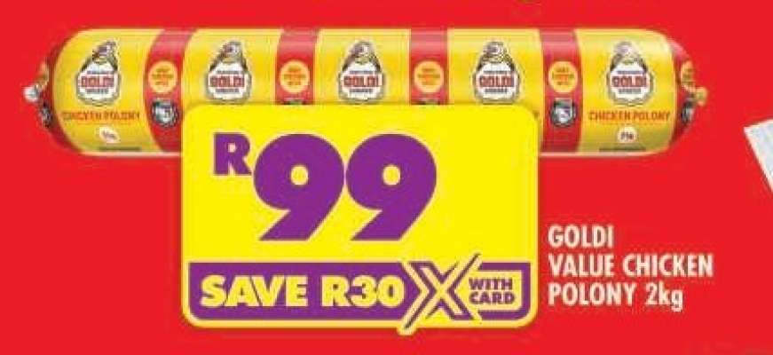 GOLDI VALUE CHICKEN POLONY 2kg