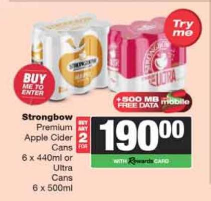 Strongbow Premium Apple Cider Cans