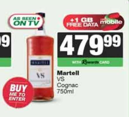 Martell VS Cognac 750ml