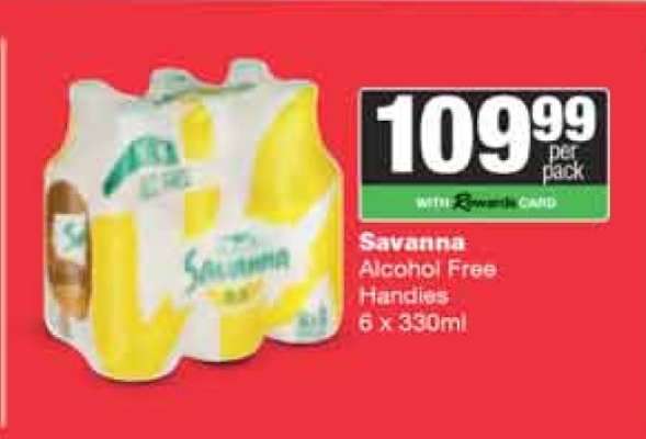 Savanna Alcohol Free Handies