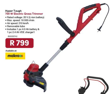Hyper Tough 700 W Electric Grass Trimmer