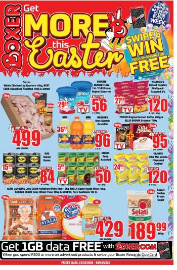 Boxer catalogue  - 23/03/2026 - 08/04/2026.