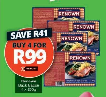 Renown Back Bacon