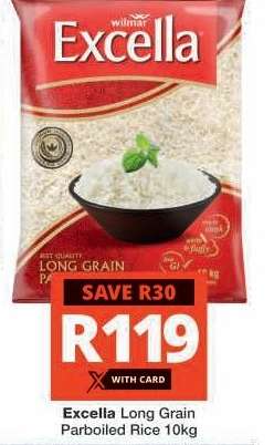 Excella Long Grain Parboiled Rice 10kg