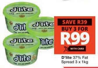 D'lite 37% Fat Spread