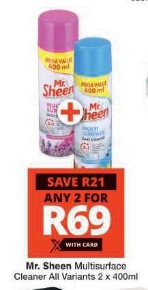 MR. SHEEN MULTISURFACE CLEANER