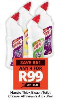 Harpic Thick Bleach/Toilet Cleaner