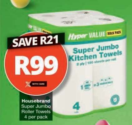 Housebrand Super Jumbo Roller Towels