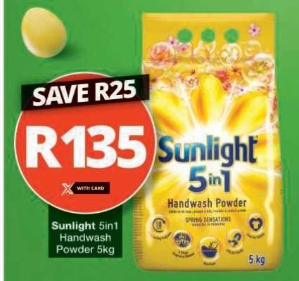 SUNLIGHT 5in1 HANDWASH POWDER 5kg