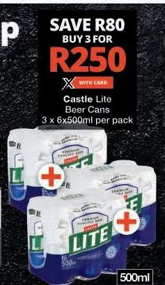 Castle Lite Beer Cans