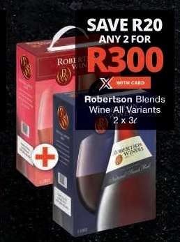 Robertson Blends Wine
