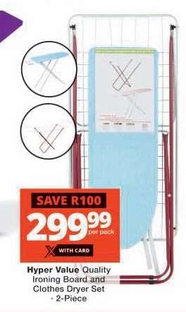 Hyper Value Quality Ironing Board and Clothes Dryer Set