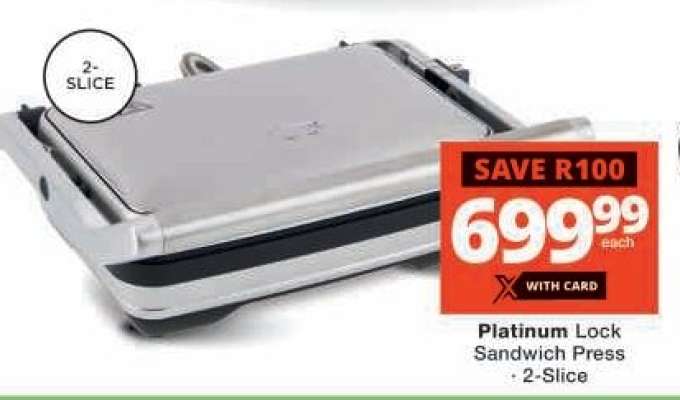 Platinum Lock Sandwich Press