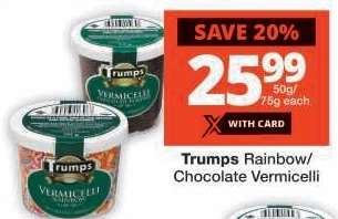 Trumps Rainbow/Chocolate Vermicelli