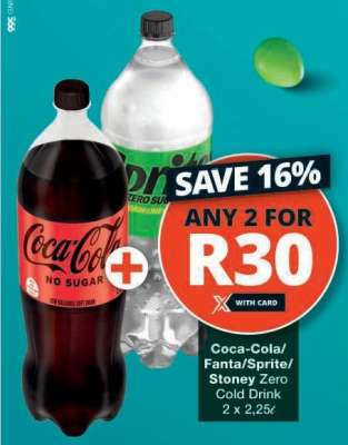 Coca-Cola/Fanta/Sprite/Stoney Zero Cold Drink