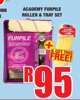 ACADEMY FURPILE ROLLER & TRAY SET