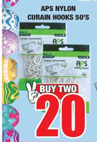 APS Nylon Curtain Hooks 50's