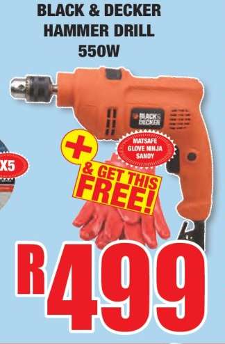 BLACK & DECKER HAMMER DRILL 550W