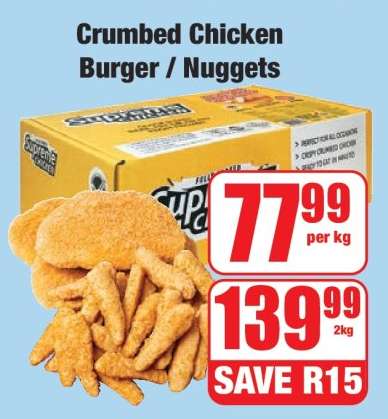 Crumbed Chicken Burger / Nuggets