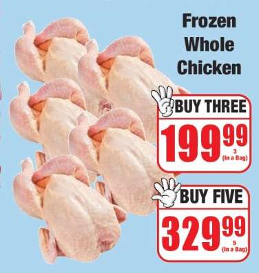 Frozen Whole Chicken