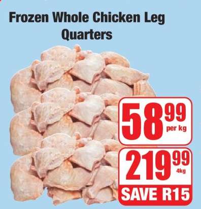 Frozen Whole Chicken Leg Quarters