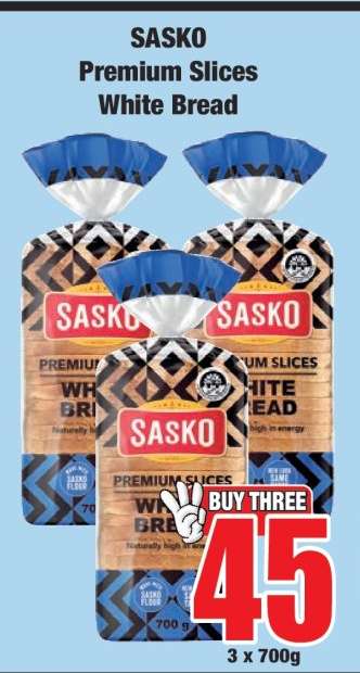 Sasko Premium Slices White Bread