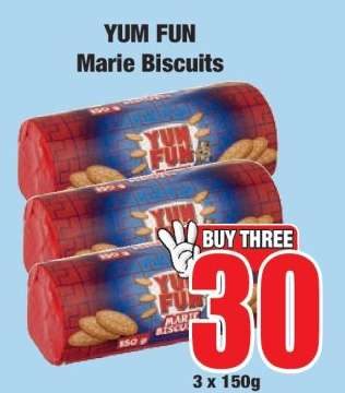 YUM FUN Marie Biscuits
