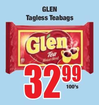GLEN Tagless Teabags