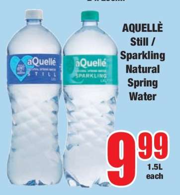 AQUELLÉ Still / Sparkling Natural Spring Water