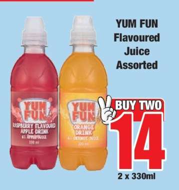 YUM FUN Flavoured Juice Assorted