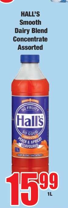 HALL'S Smooth Dairy Blend Concentrate Assorted
