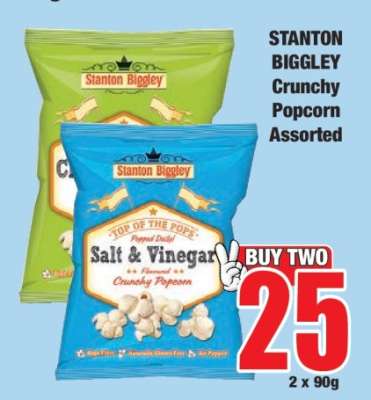 STANTON BIGGLEY Crunchy Popcorn Assorted