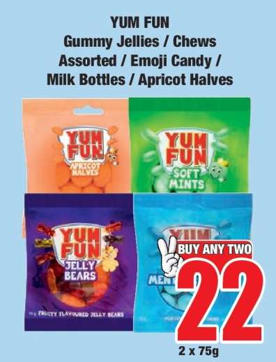 YUM FUN Gummy Jellies / Chews