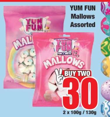 YUM FUN Mallows Assorted