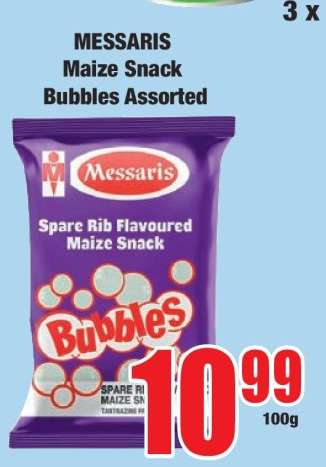 MESSARIS Maize Snack Bubbles Assorted