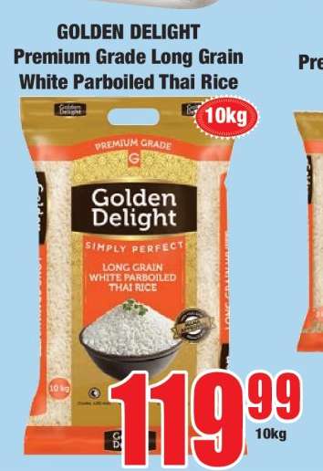 GOLDEN DELIGHT Premium Grade Long Grain White Parboiled Thai Rice