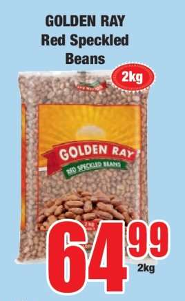 GOLDEN RAY Red Speckled Beans