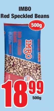 IMBO Red Speckled Beans