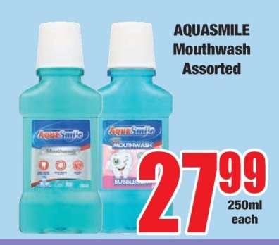 AQUASMILE Mouthwash Assorted
