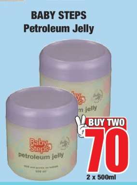 Baby Steps petroleum jelly