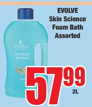 EVOLVE Skin Science Foam Bath Assorted