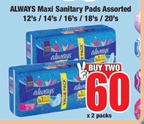 ALWAYS Maxi Sanitary Pads Assorted
