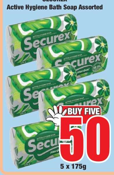 SECUREX Active Hygiene Bath Soap Assorted