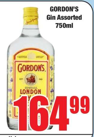 GORDON’S Gin Assorted 750ml