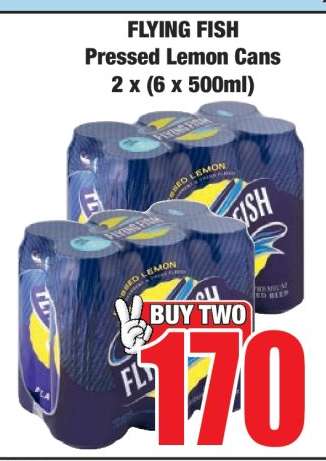 FLYING FISH Pressed Lemon Cans 2 x (6 x 500ml)