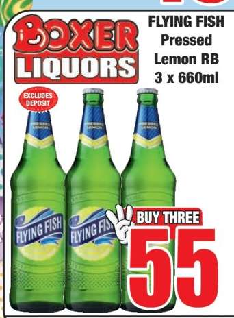FLYING FISH Pressed Lemon RB 3 x 660ml