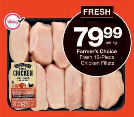 Farmer's Choice Fresh 12-Piece Chicken Fillets