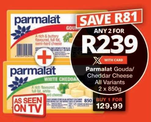 PARMALAT GOUDA/CHEDDAR CHEESE